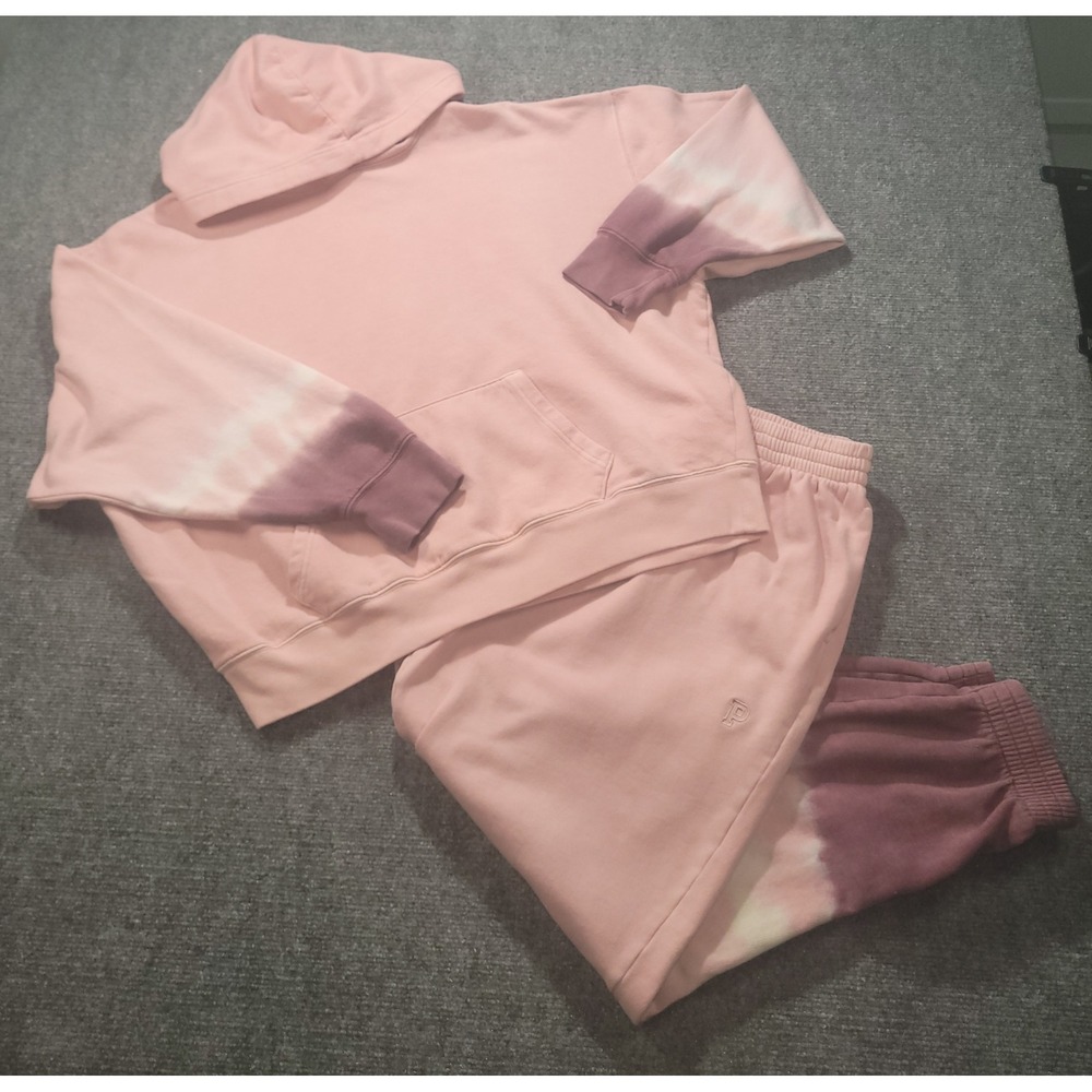 Victoria's Secret PINK Tie Dye Hoodie and Joggers Set Pink Purple M L